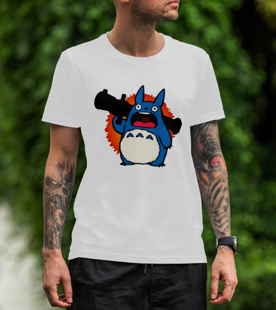 Chu Totoro My Neighbor Totoro Grenade Launcher Anime T-Shirt
