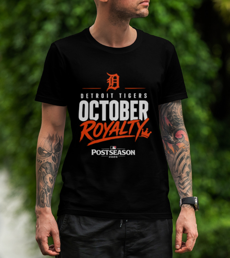 Detroit Tigers October Royalty 2026 MLB Postseason T-Shirt
