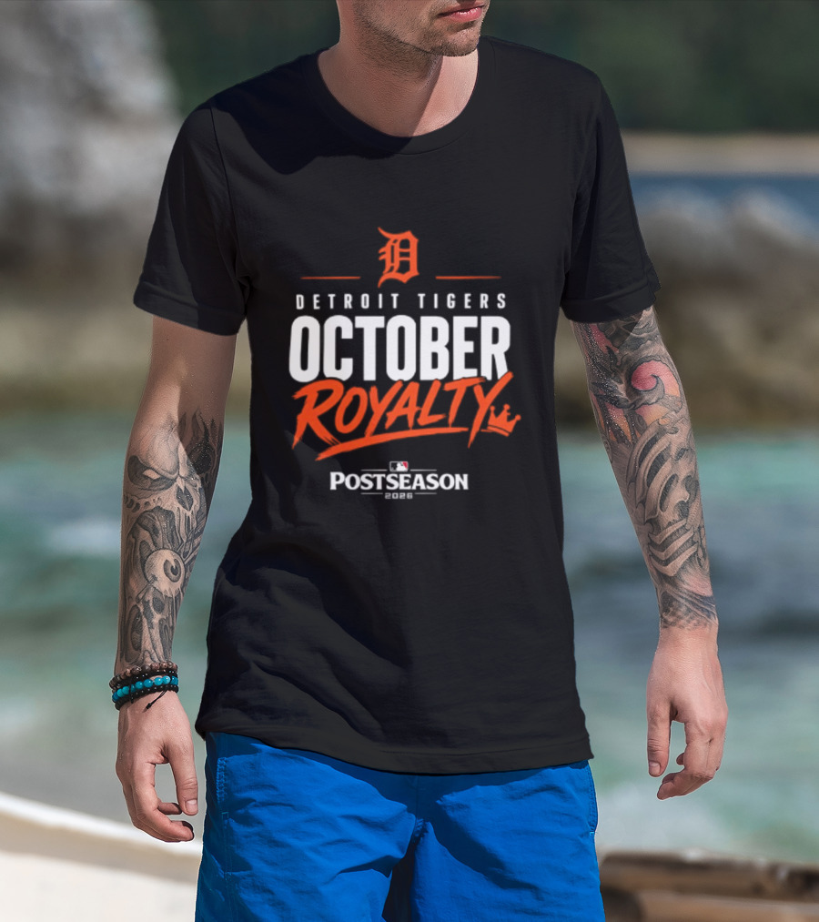 Detroit Tigers October Royalty 2026 MLB Postseason T-Shirt