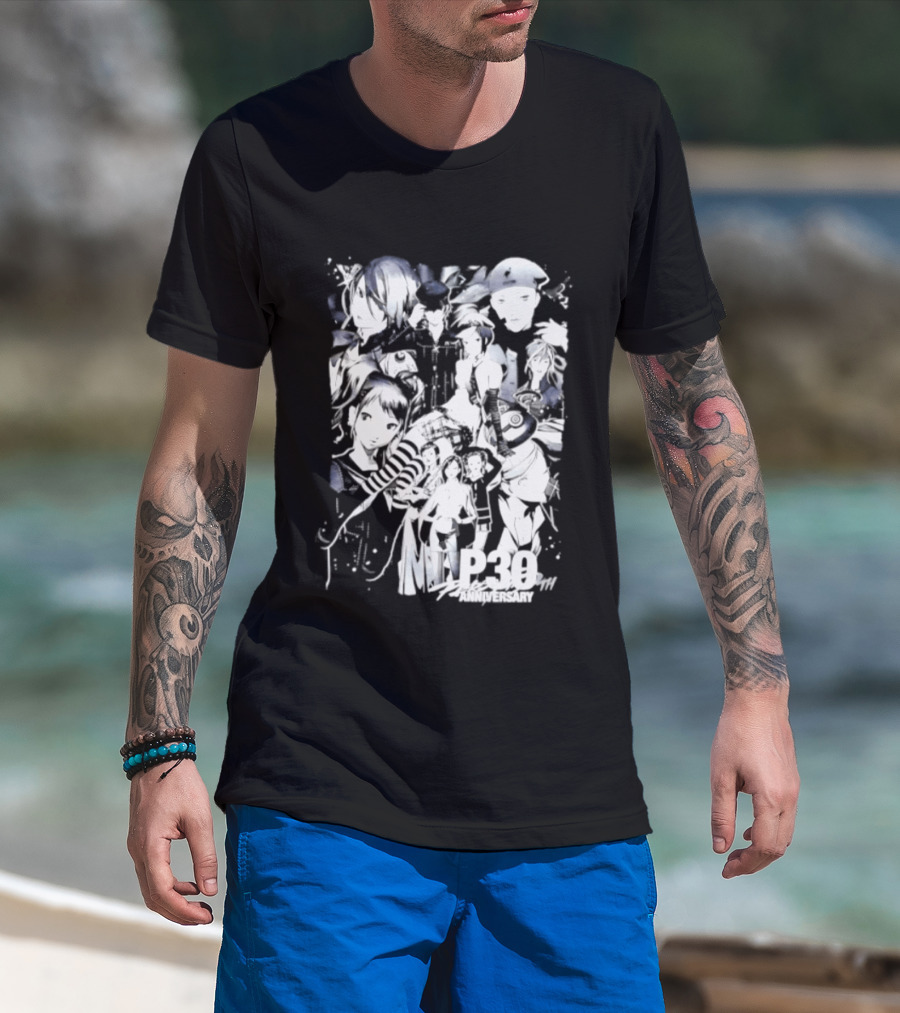 Persona 3 25th Anniversary Anime Characters Celebration T-Shirt