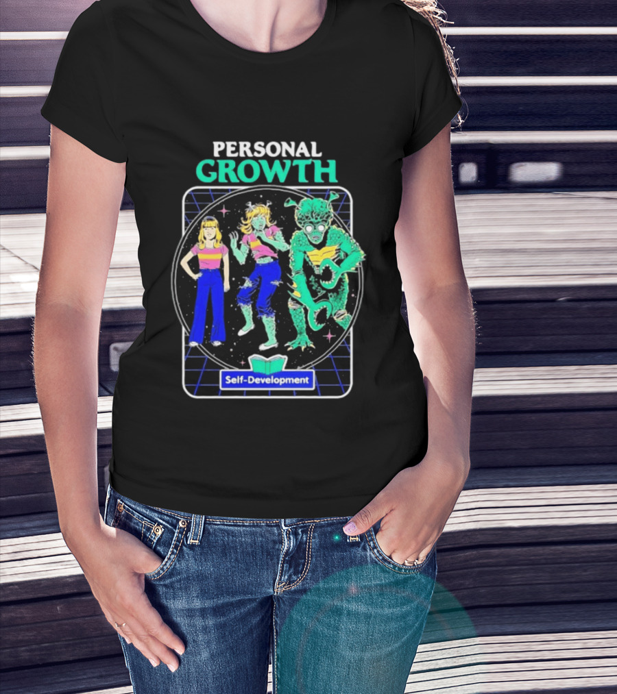 Personal Growth Self Development Alien Transformation Steven Rhodes T-Shirt