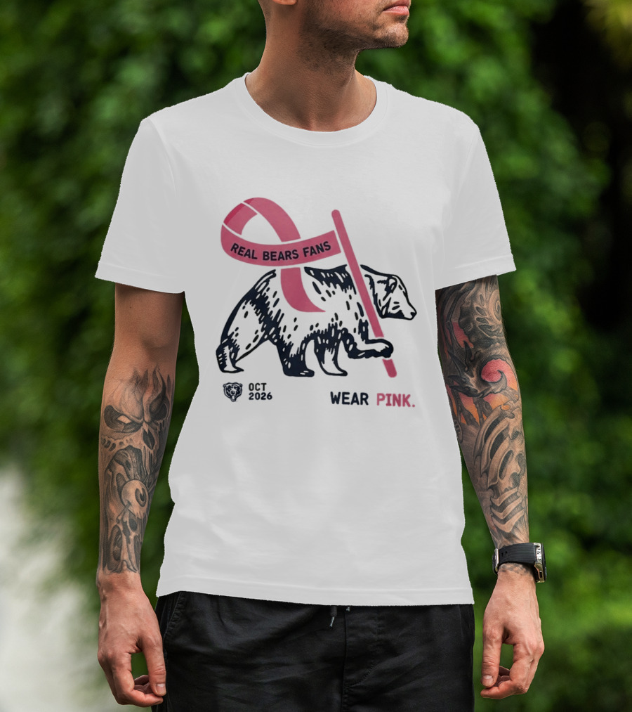 Real Bears Fans Wear Pink Kyle Monangai Oct 2026 T-Shirt