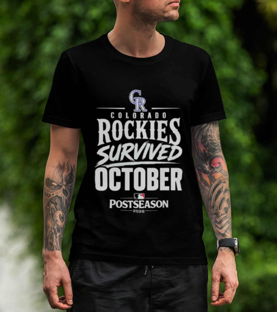 Colorado Rockies Survived October Postseason 2026 MLB T-Shirt