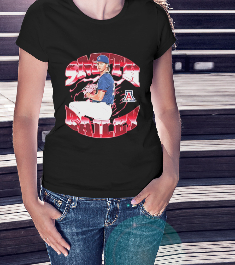 Smith Bailey 2 Arizona Wildcats NCAA Baseball T-Shirt