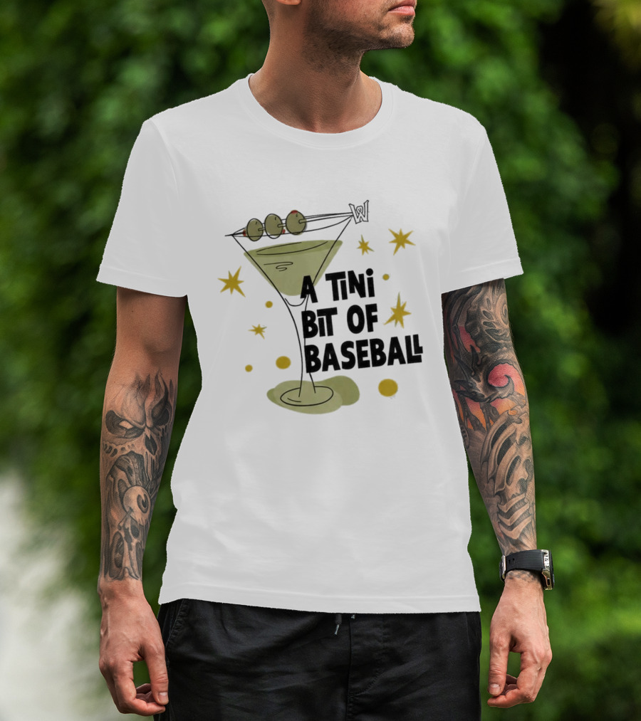 WooSox 2026 A Tini Bit Of Baseball Martini Olives Stars T-Shirt