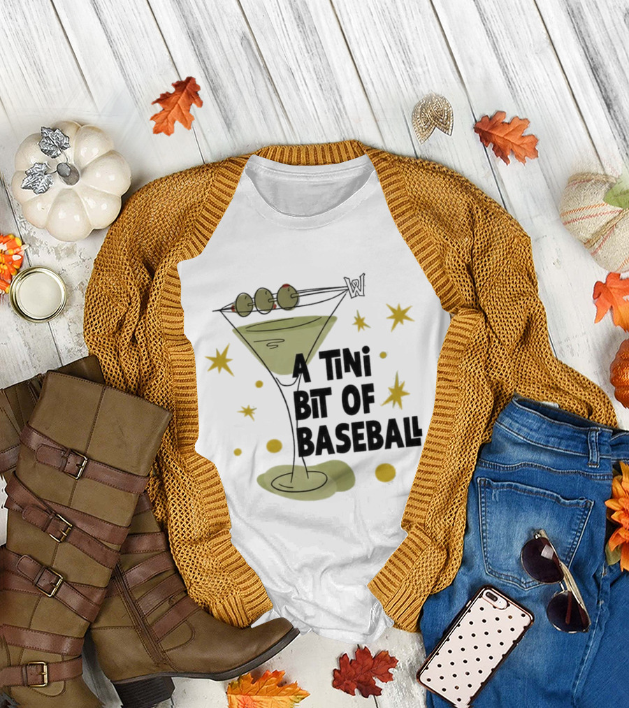 WooSox 2026 A Tini Bit Of Baseball Martini Olives Stars T-Shirt