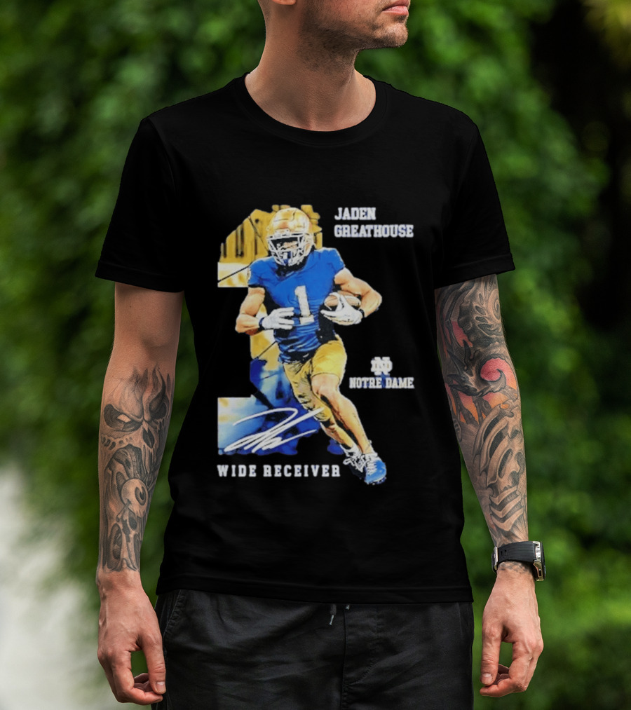 Jaden Greathouse 1 Notre Dame Wide Receiver Football Player T-Shirt