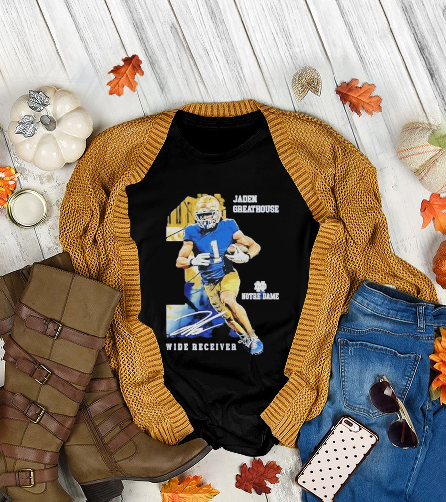 Jaden Greathouse 1 Notre Dame Wide Receiver Football Player T-Shirt