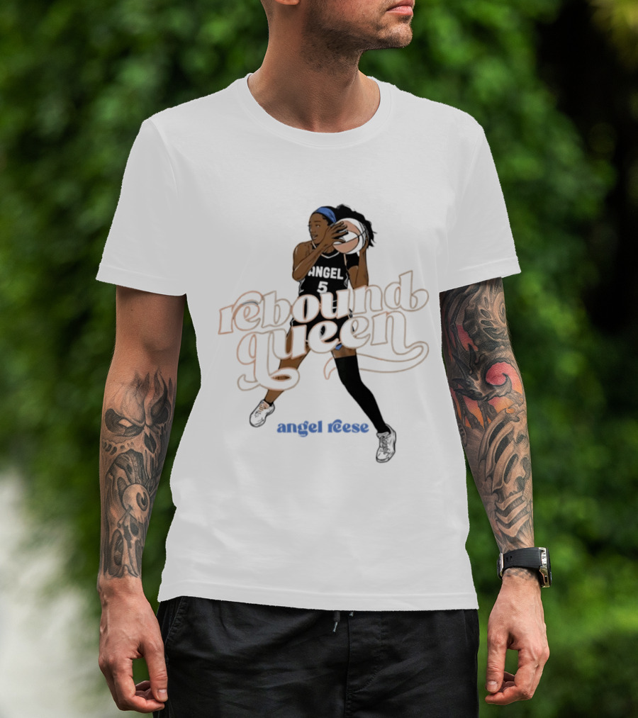 Angel Reese Rebound Queen Basketball Star T-Shirt