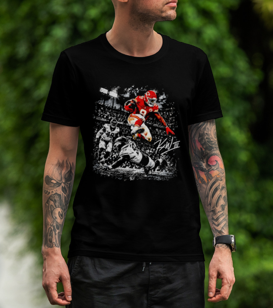 Kenneth Walker III Kansas City Chiefs Number 9 Action Motion T-Shirt