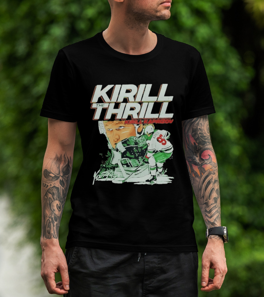 Kirill Kaprizov The Thrill Minnesota Wild Hockey Player Krill T-Shirt