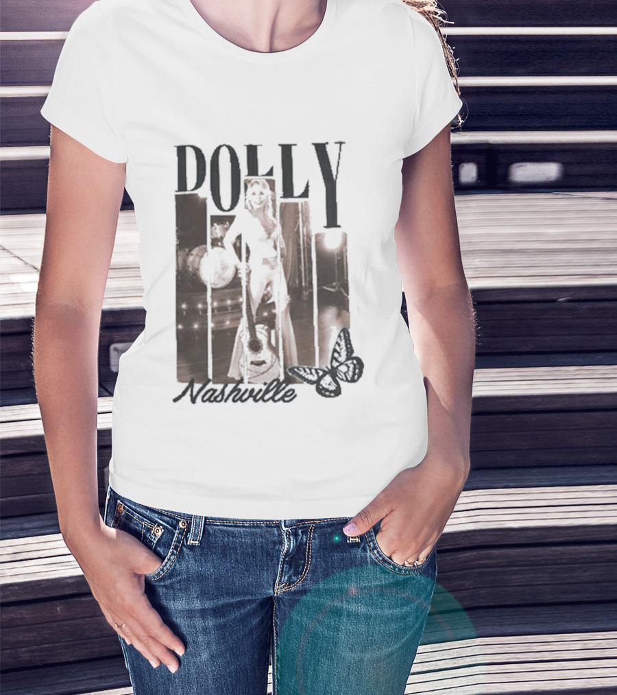 Dolly Parton Nashville Country Music Icon Microphone T-Shirt