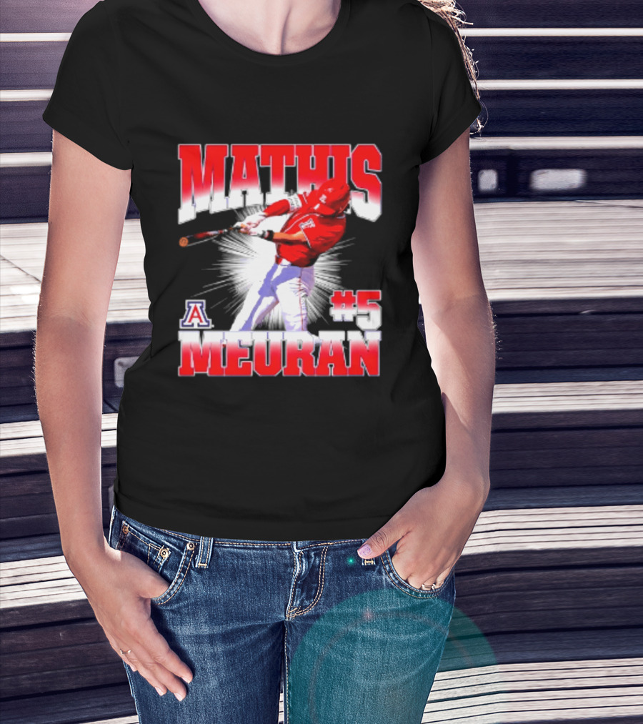 Mathis Meurant #5 Arizona Wildcats NCAA Baseball Player T-Shirt