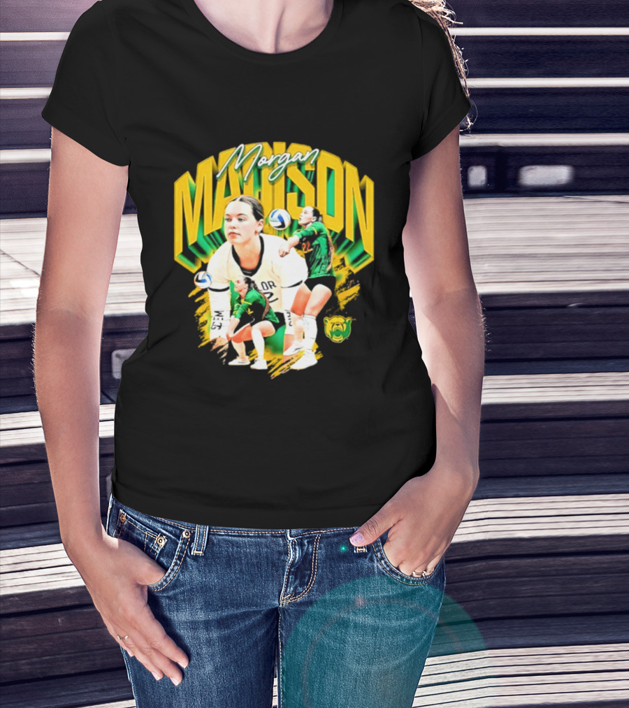 Morgan Madison Baylor Bears Volleyball NCAA Player Action And Team Spirit T-Shirt