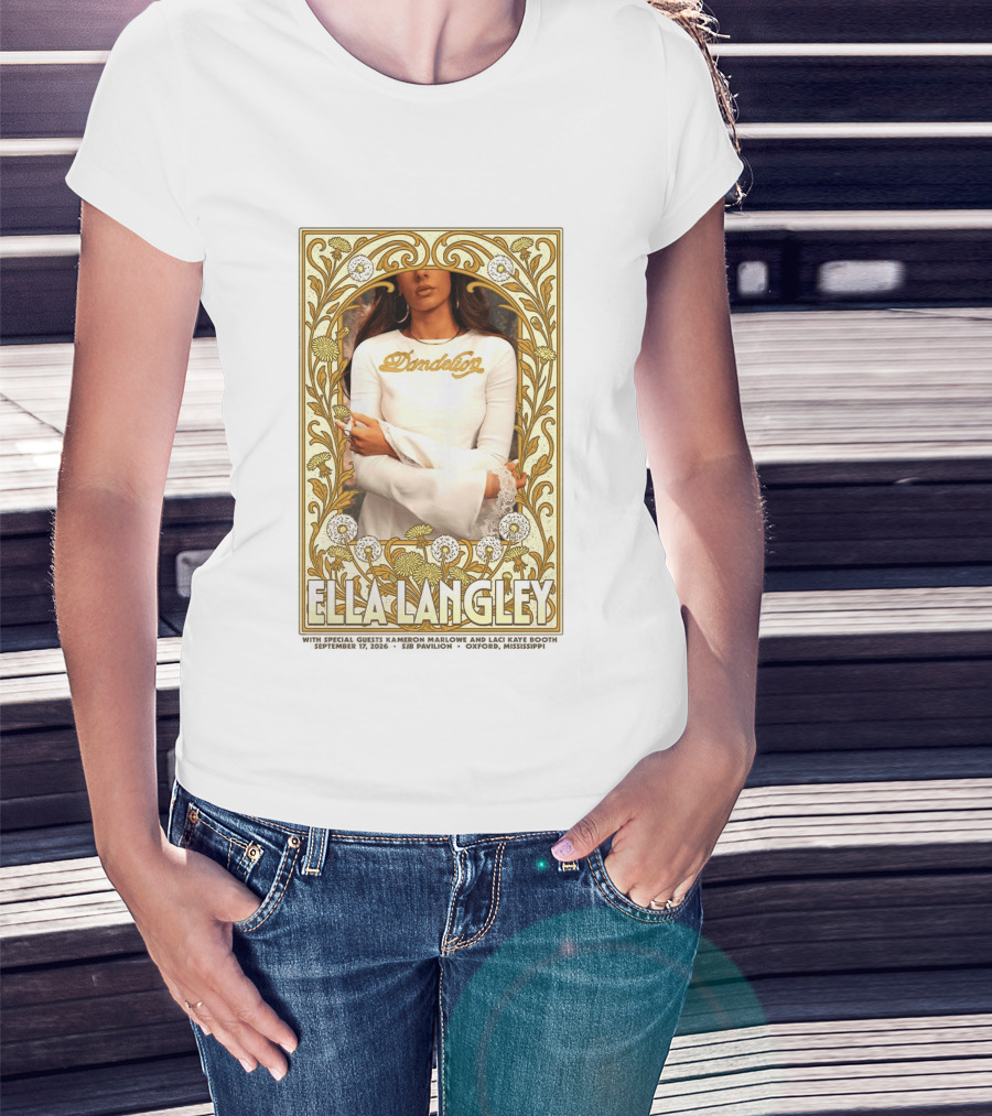 Ella Langley Dandelion Oxford Mississippi Concert September 17 2026 SJB Pavilion T-Shirt
