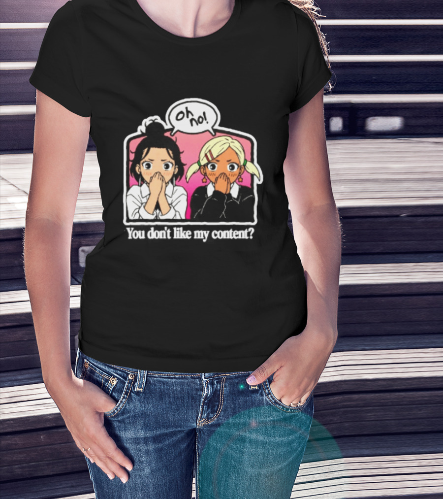 Oh No Muko And Miko Dandadan You Don't Like My Content Anime T-Shirt