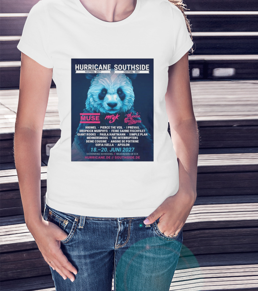 Hurricane Southside Festival 2027 Muse MGK Phoebe Bridgers Ikkimel June 18 20 Eichenring Scheessel Neuhause Ob Eck T-Shirt