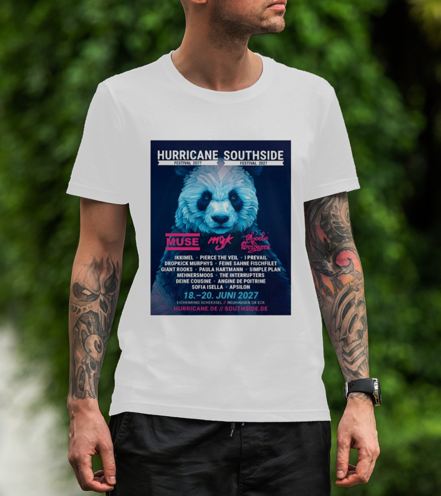 Hurricane Southside Festival 2027 Muse MGK Phoebe Bridgers Ikkimel June 18 20 Eichenring Scheessel Neuhause Ob Eck T-Shirt