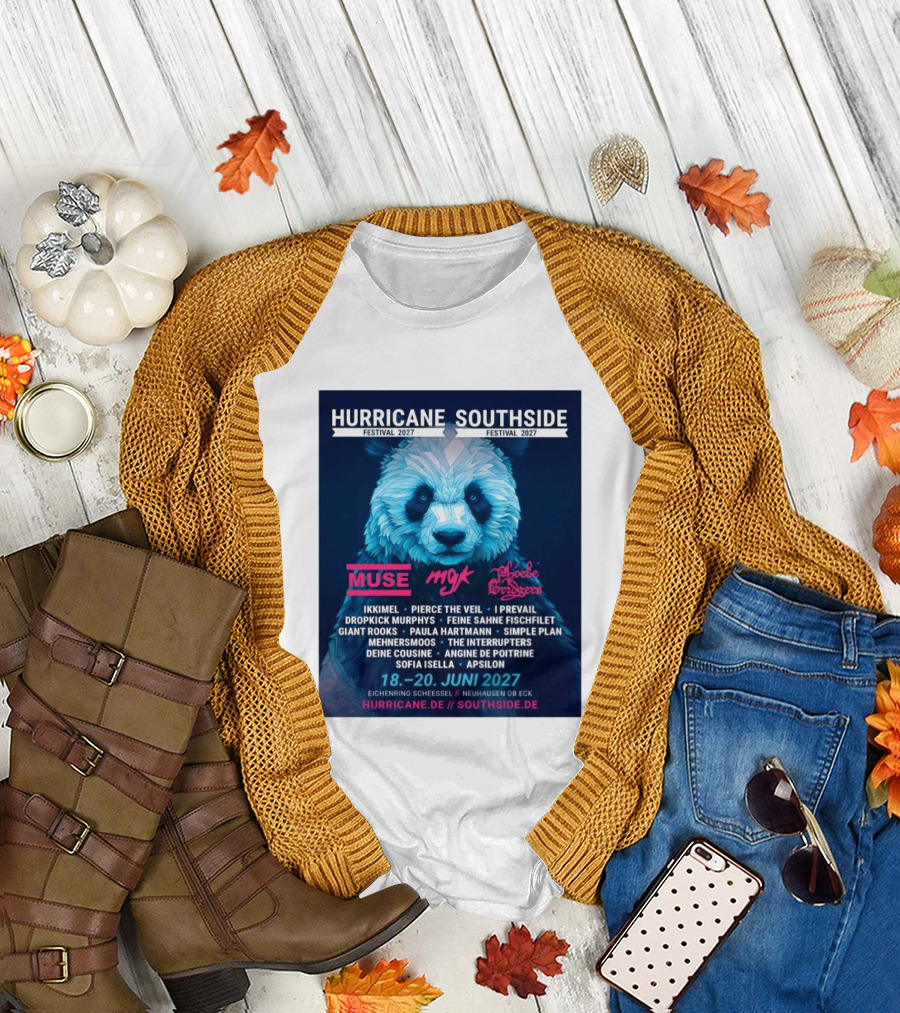 Hurricane Southside Festival 2027 Muse MGK Phoebe Bridgers Ikkimel June 18 20 Eichenring Scheessel Neuhause Ob Eck T-Shirt