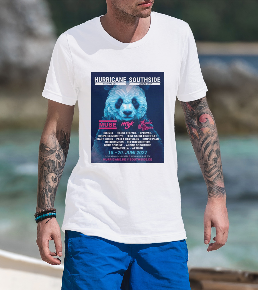 Hurricane Southside Festival 2027 Muse MGK Phoebe Bridgers Ikkimel June 18 20 Eichenring Scheessel Neuhause Ob Eck T-Shirt