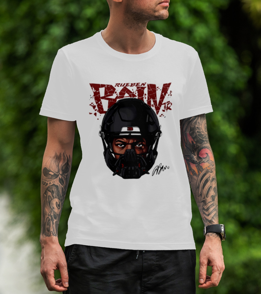 Rueben Bain Jr. Big Head Mask Tampa Bay Buccaneers T-Shirt