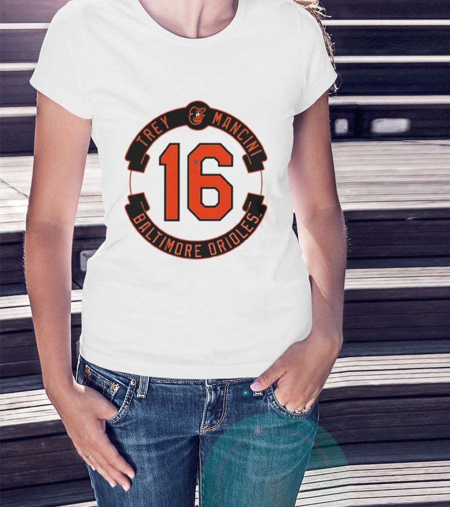 Trey Mancini 16 Baltimore Orioles MLB Baseball T-Shirt