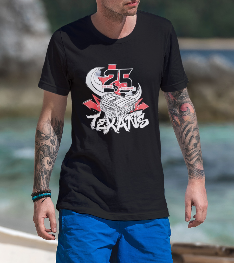 Texans 2026 Est. 2002 25 Seasons Anniversary T-Shirt