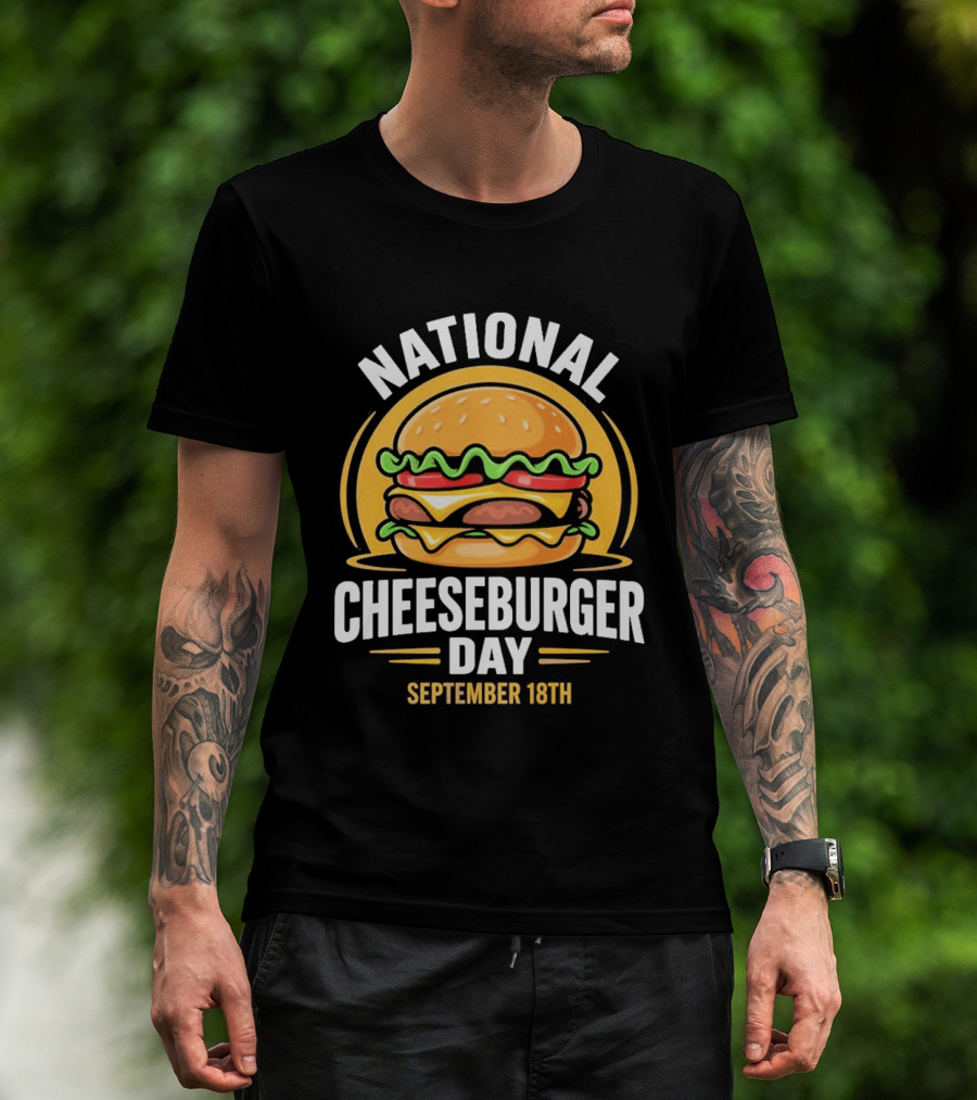National Cheeseburger Day September 18th Celebration 2026 T-Shirt
