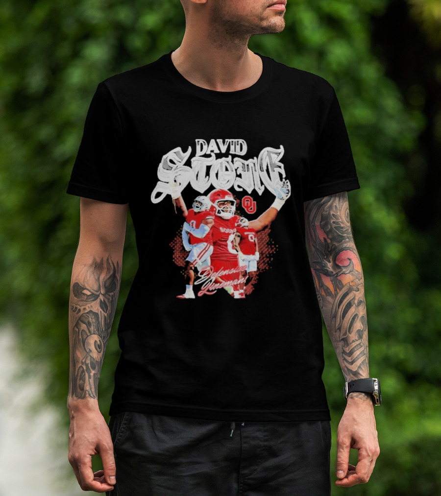 David Stone 0 Oklahoma Sooners Defensive Lineman T-Shirt