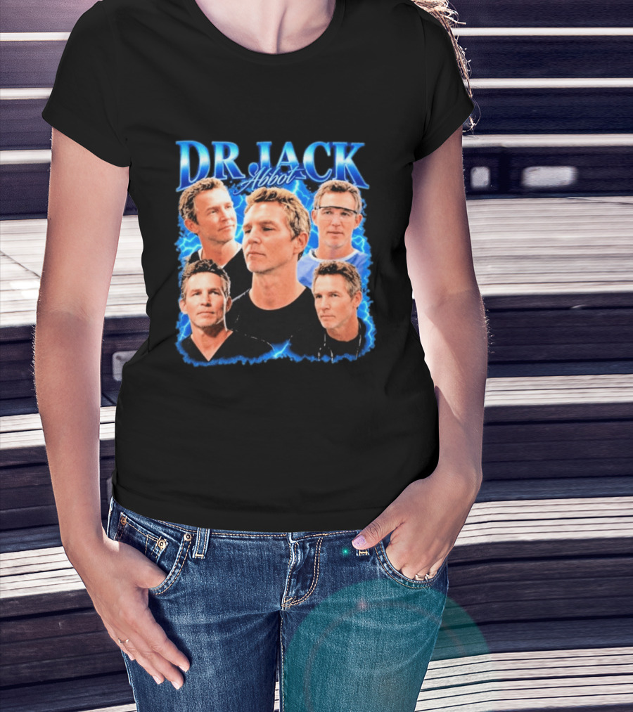 Dr Jack Abbot Multiple Faces Collage T-Shirt