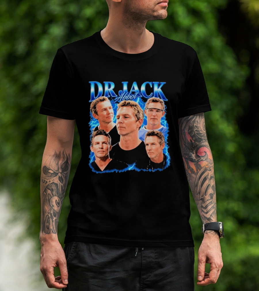 Dr Jack Abbot Multiple Faces Collage T-Shirt