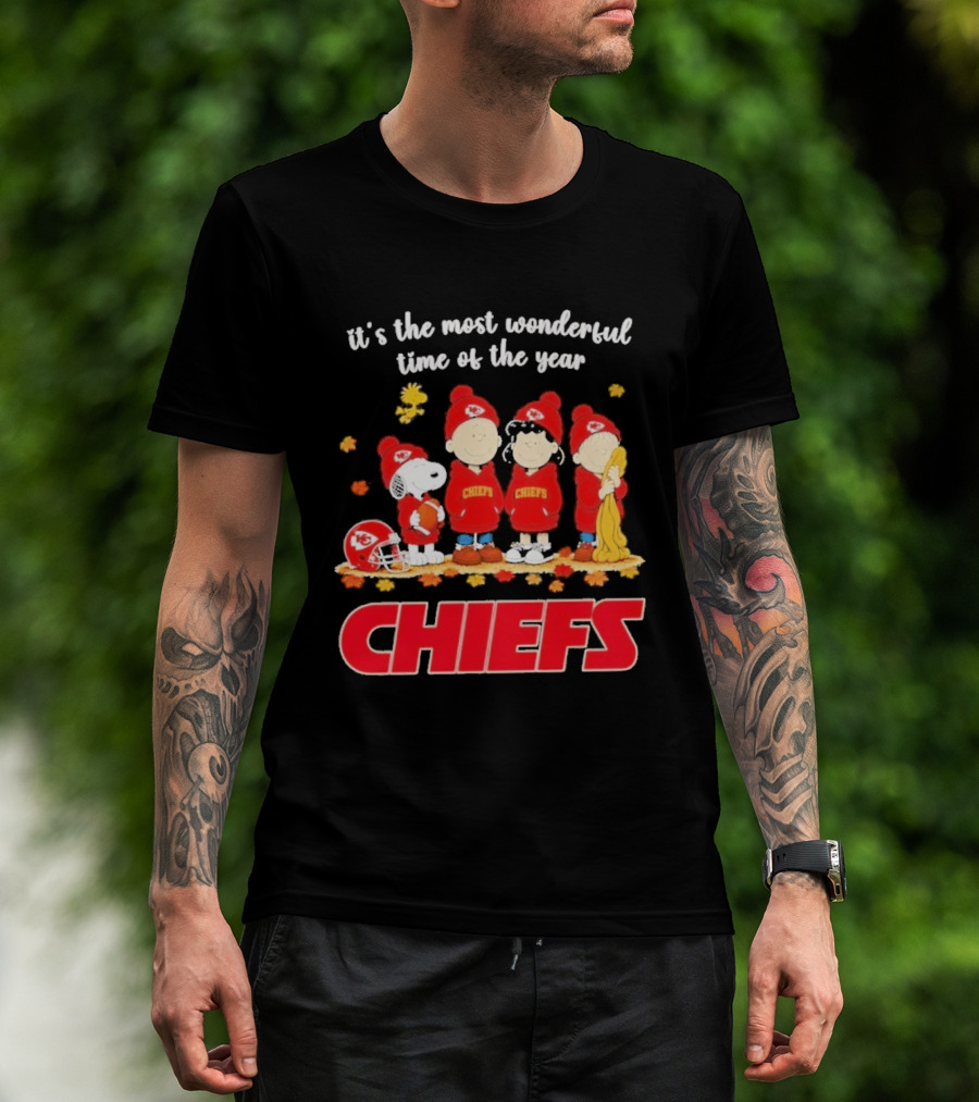 It's The Most Wonderful Time Peanuts Chiefs Halloween 2026 T-Shirt