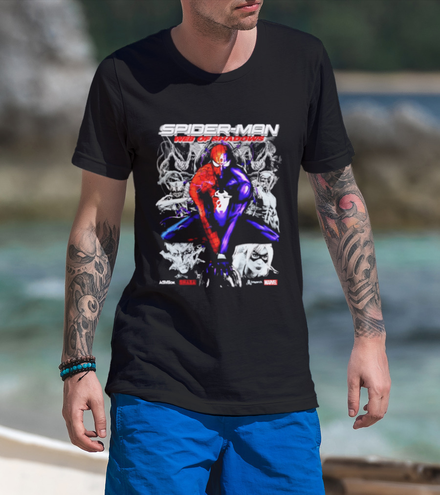 Spider Man Web Of Shadows Marvel Shaba Game T-Shirt