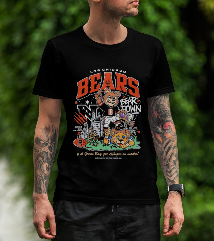 Los Chicago Bears Bear Down Bootleg Diss T-Shirt