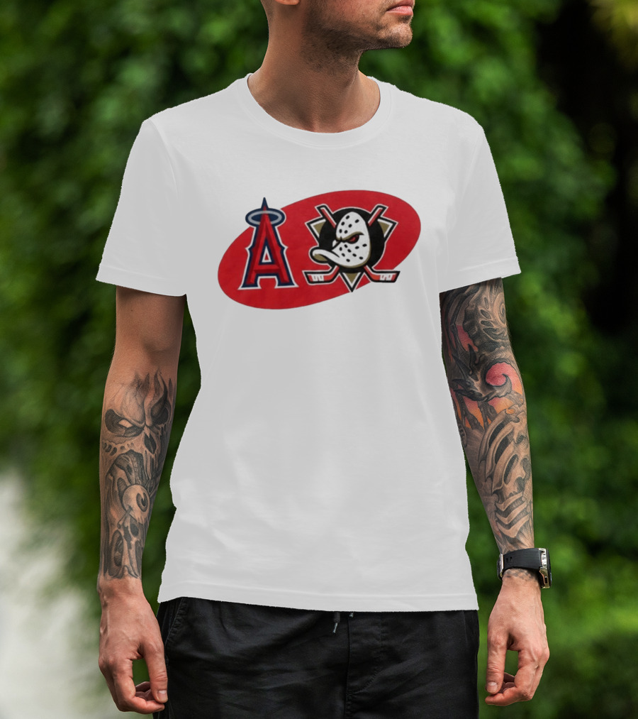 Los Angeles Angels Anaheim Ducks Collaboration Event T-Shirt