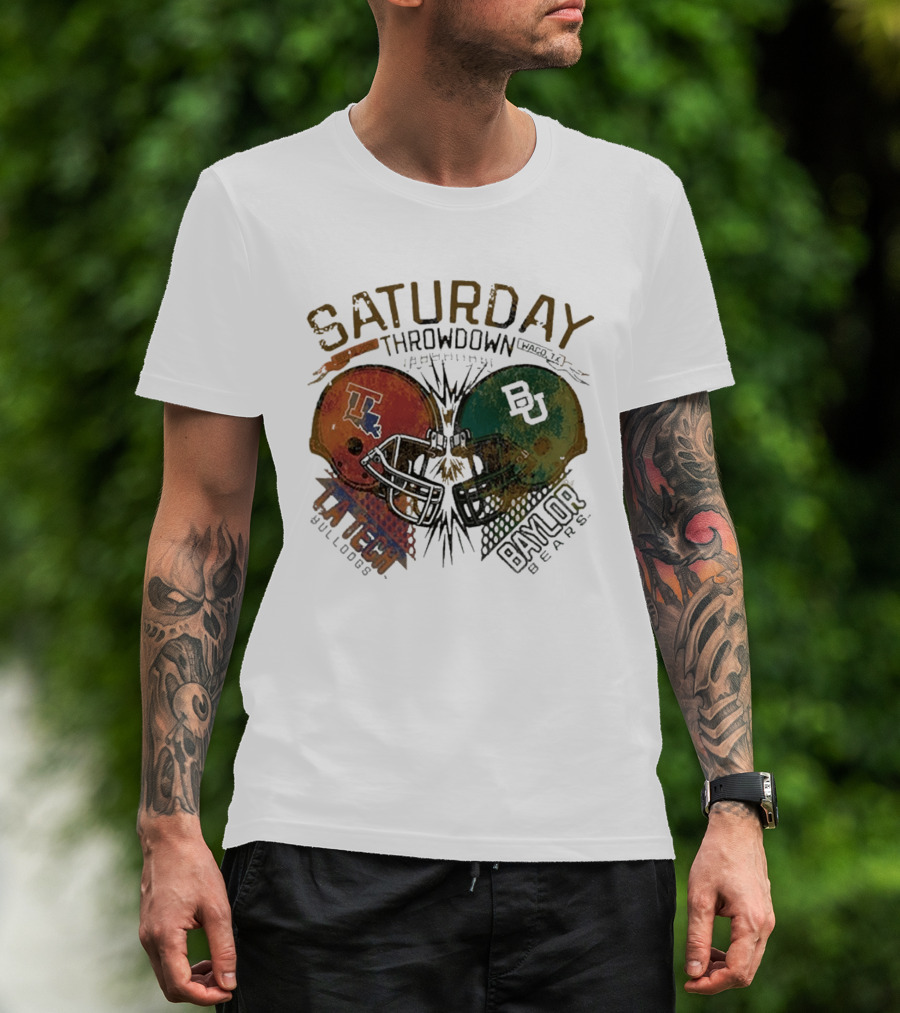 Baylor Bears Vs Louisiana Tech Bulldogs Saturday Throwdown Waco TX Sept 19 2026 T-Shirt