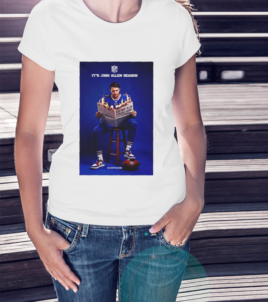 Josh Allen Season Buffalo Bills MVP 9 TDs NFL Football T-Shirt