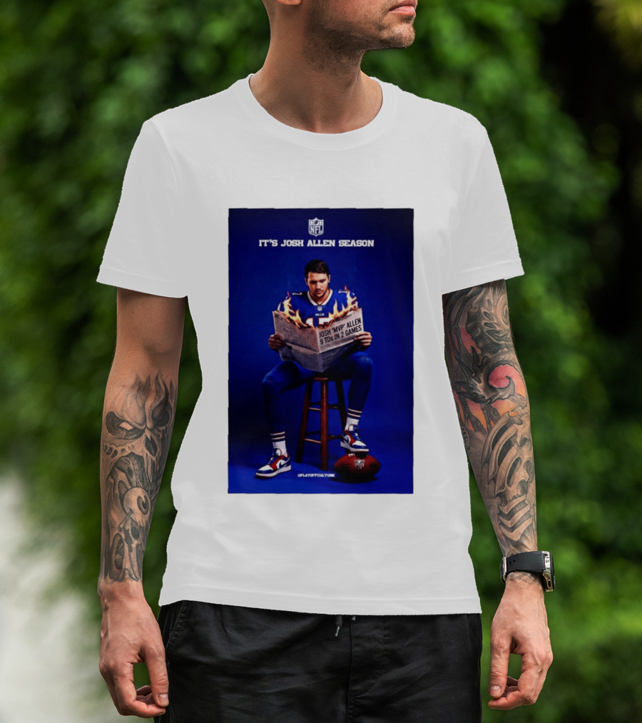 Josh Allen Season Buffalo Bills MVP 9 TDs NFL Football T-Shirt