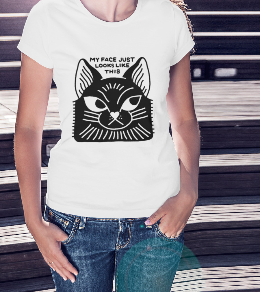 My Face Just Looks Like This Cat Ear Expressions T-Shirt
