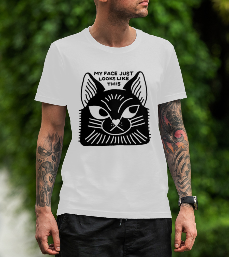 My Face Just Looks Like This Cat Ear Expressions T-Shirt