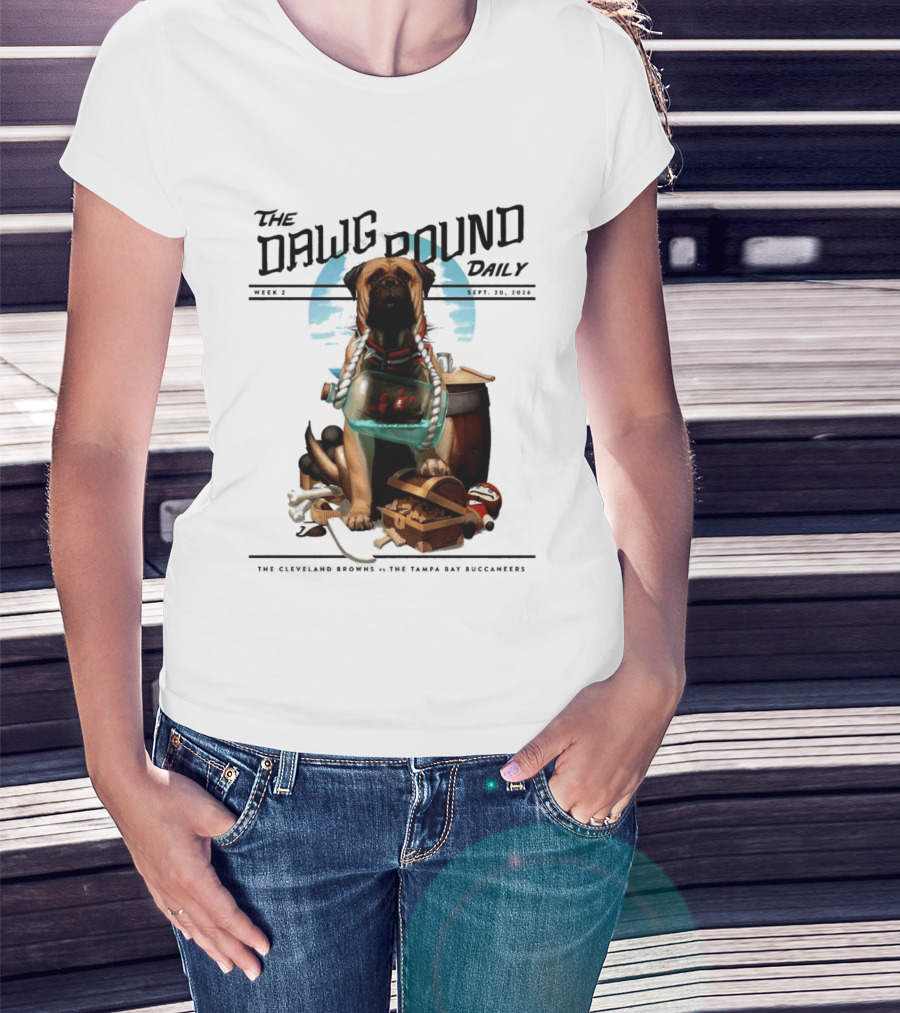 The Dawg Pound Daily Cleveland Browns Vs Tampa Bay Buccaneers Sept 2023 T-Shirt