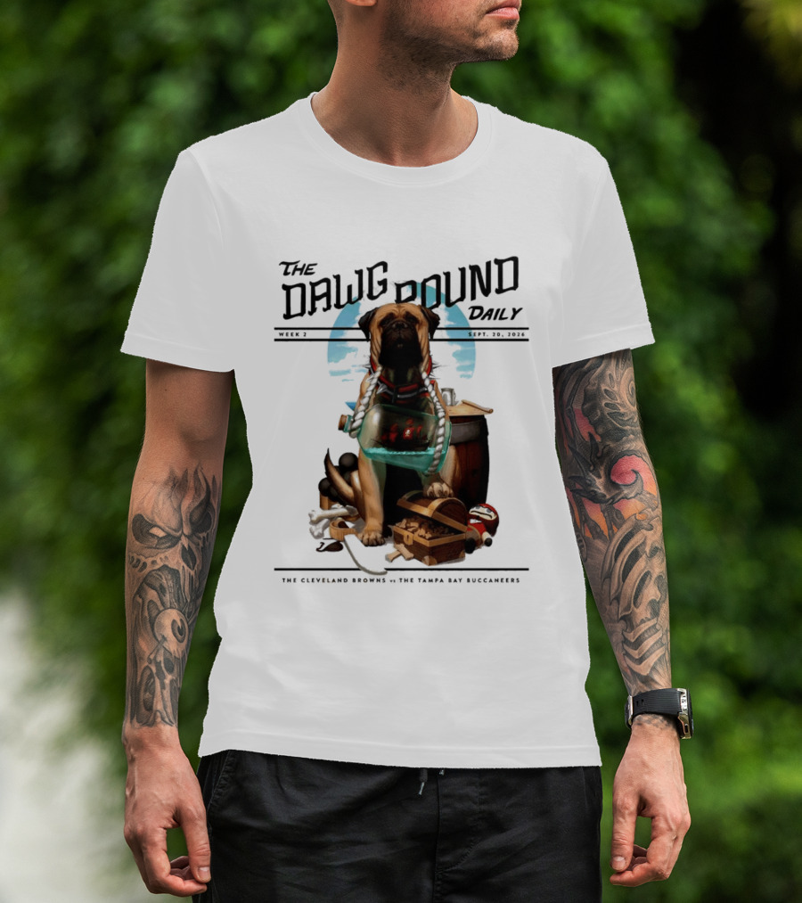 The Dawg Pound Daily Cleveland Browns Vs Tampa Bay Buccaneers Sept 2023 T-Shirt