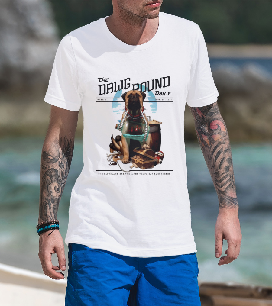 The Dawg Pound Daily Cleveland Browns Vs Tampa Bay Buccaneers Sept 2023 T-Shirt