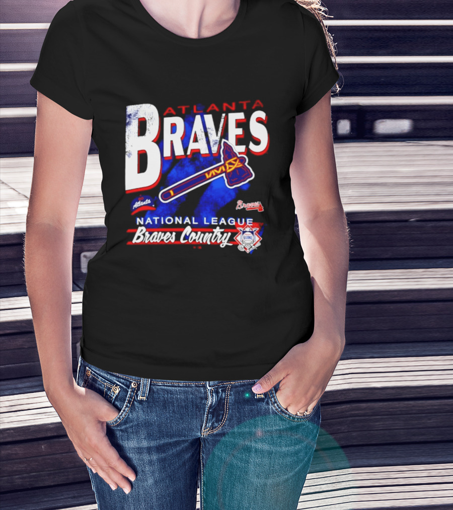 Atlanta Braves National League Braves Country Vintage Tomahawk Iconic Team Spirit T-Shirt