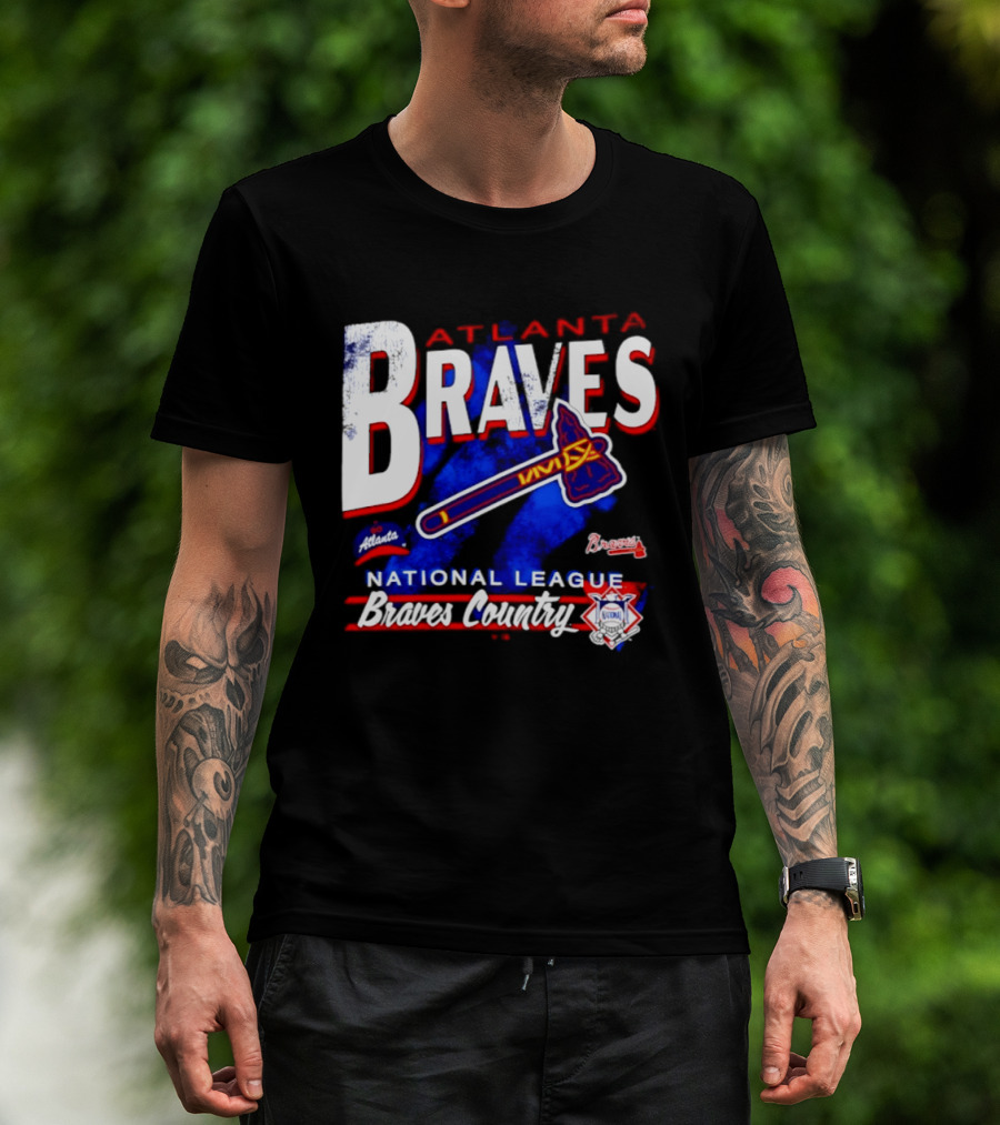 Atlanta Braves National League Braves Country Vintage Tomahawk Iconic Team Spirit T-Shirt
