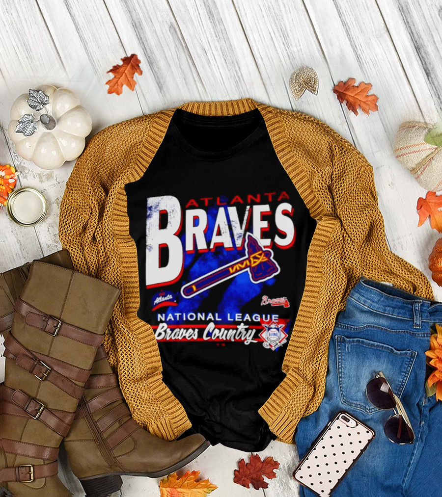 Atlanta Braves National League Braves Country Vintage Tomahawk Iconic Team Spirit T-Shirt