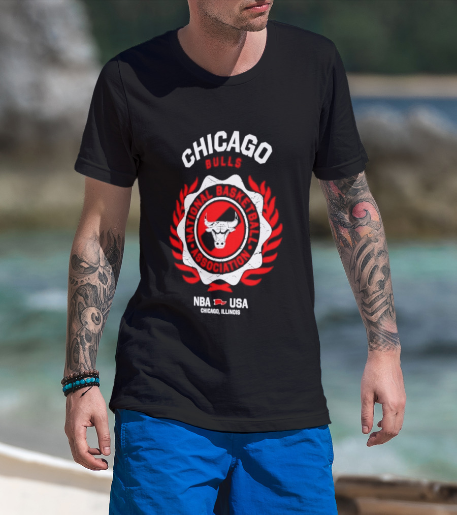 Chicago Bulls NBA USA Central Division Champions Chicago Illinois T-Shirt