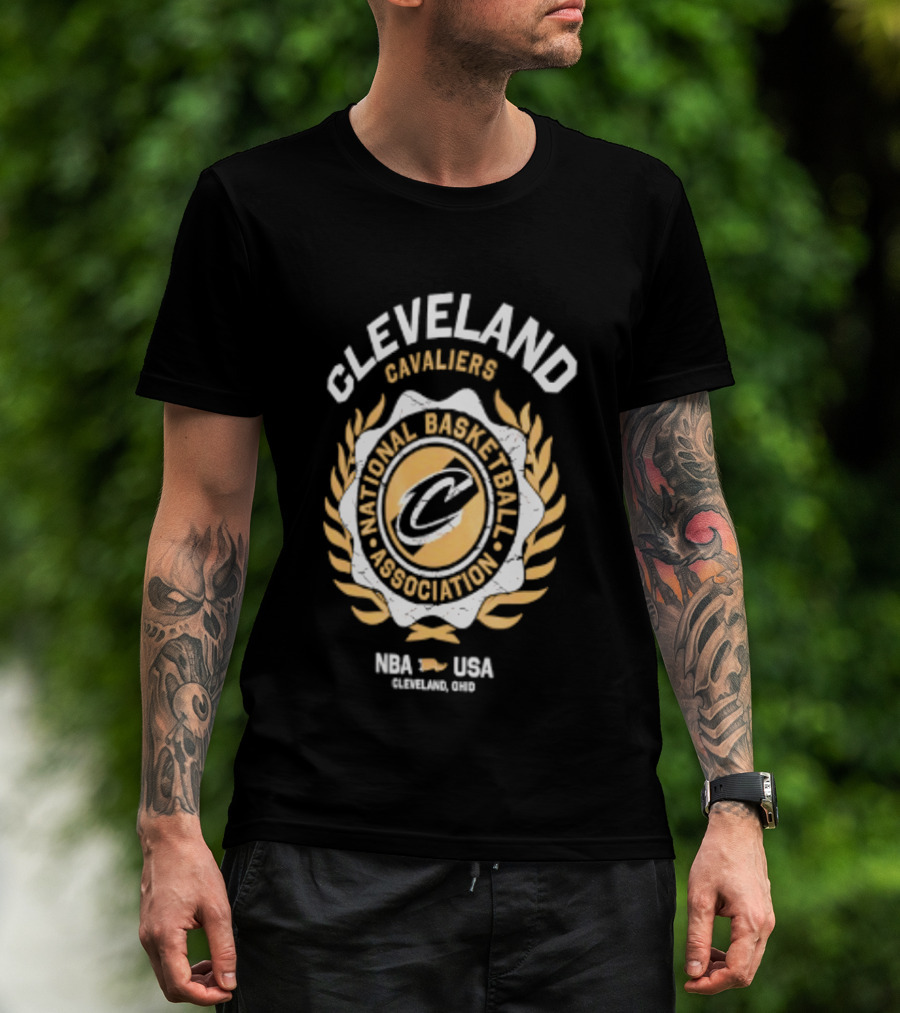 Cleveland Cavaliers National Basketball Association Laurel Crest NBA USA 2026 T-Shirt