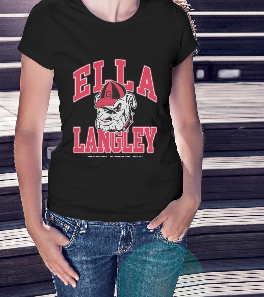 Georgia Bulldogs Ella Langley The Dandelion Tour 2026 Akins Ford Arena September 19 Bulldog T-Shirt