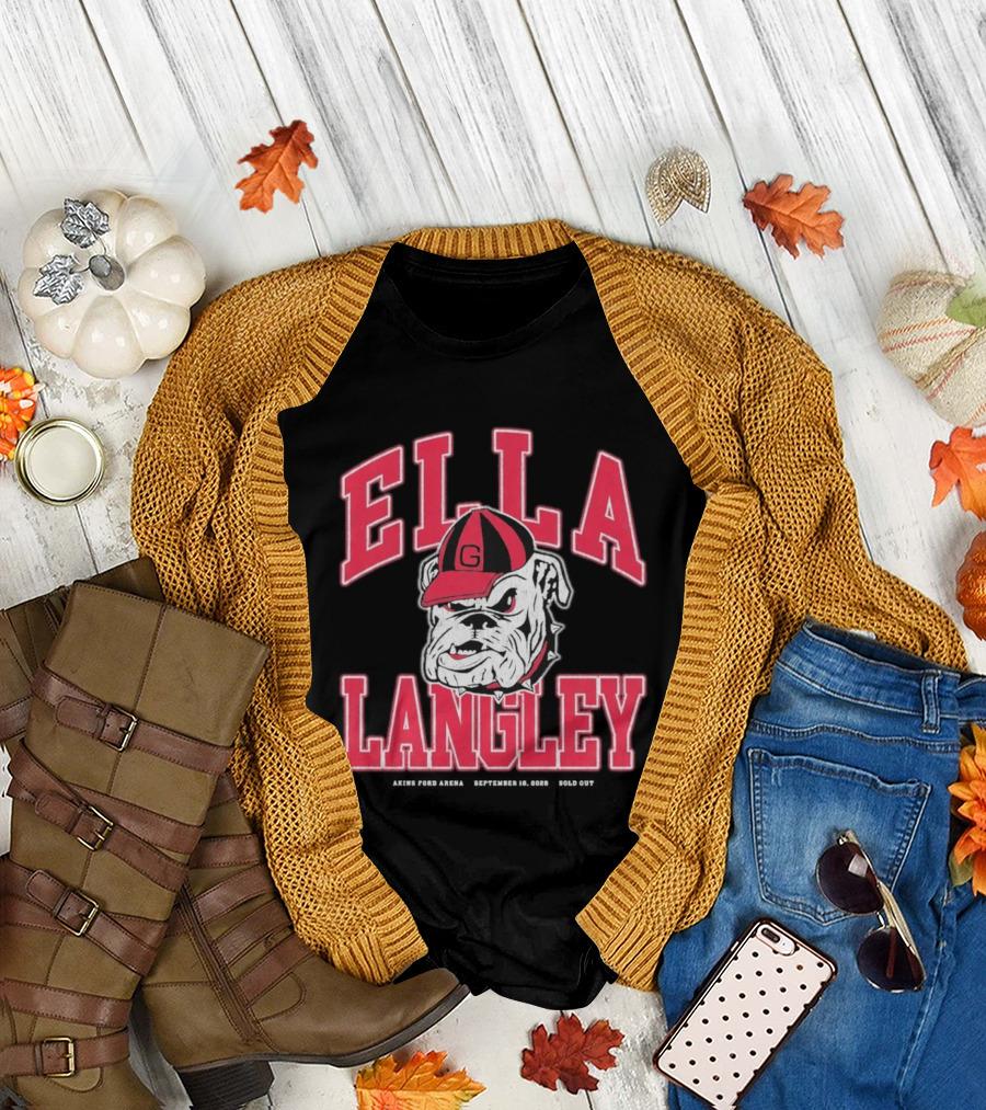 Georgia Bulldogs Ella Langley The Dandelion Tour 2026 Akins Ford Arena September 19 Bulldog T-Shirt